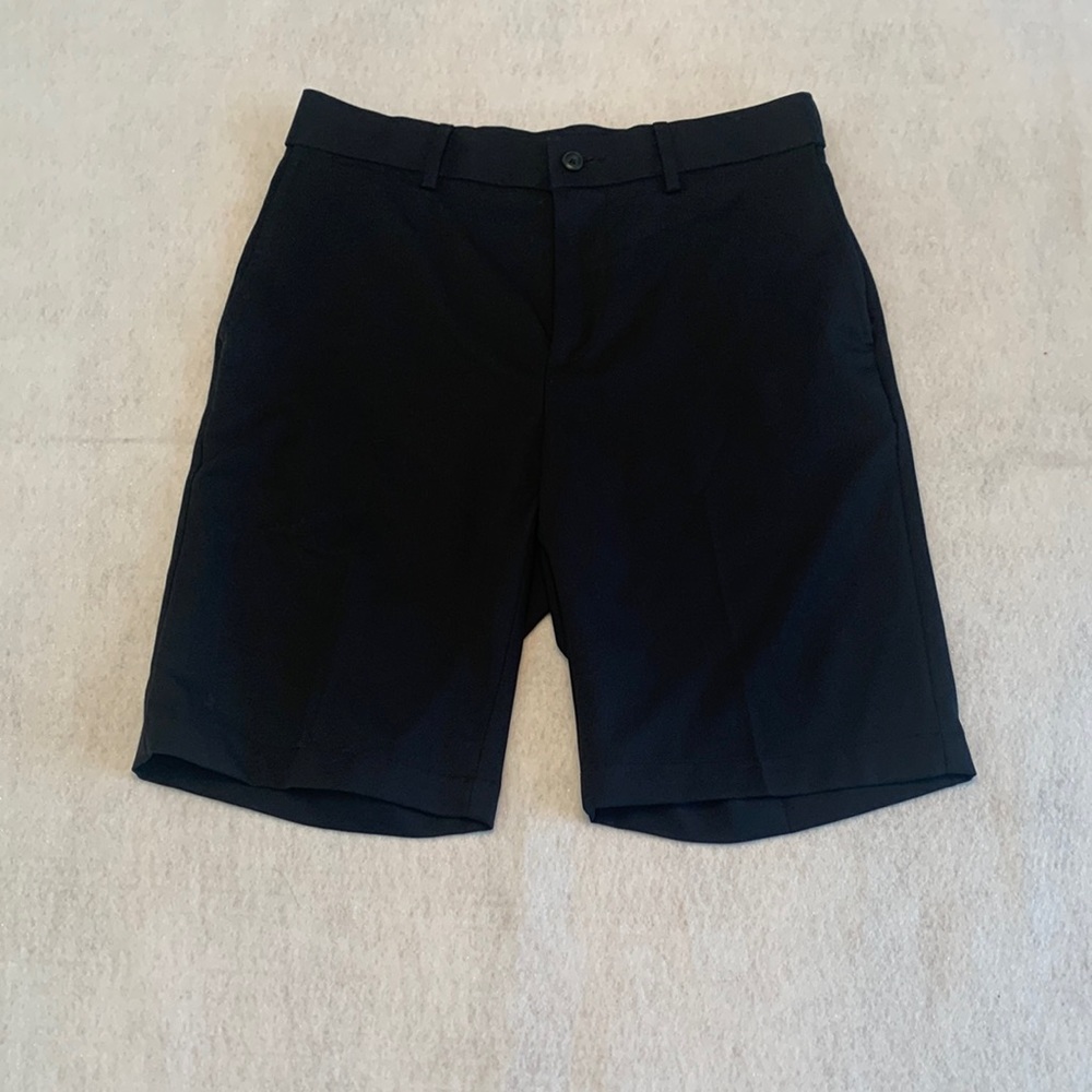 Mens black golf shorts
